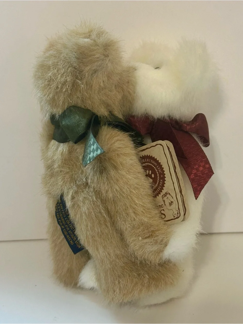 Boyds Bears Plush Mistle & Taux 99836V Kissing Mistletoe Christmas with Tags